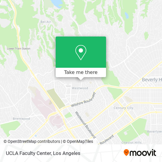 UCLA Faculty Center map