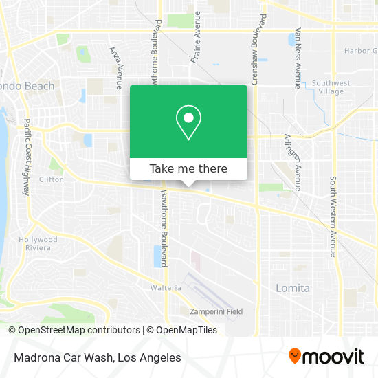 Madrona Car Wash map