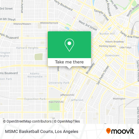 MSMC Basketball Courts map
