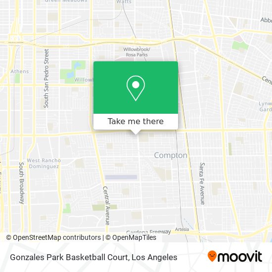 Gonzales Park Basketball Court map