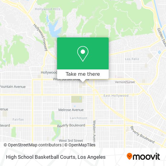 High School Basketball Courts map