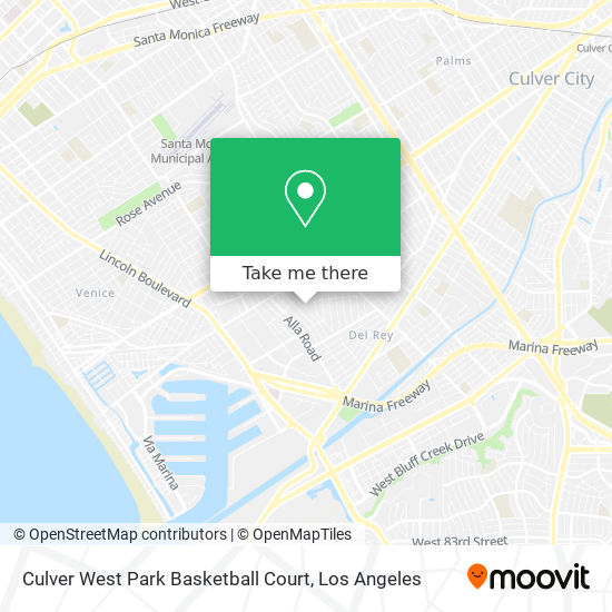 Mapa de Culver West Park Basketball Court