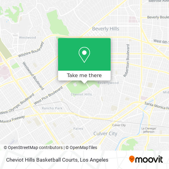 Cheviot Hills Basketball Courts map
