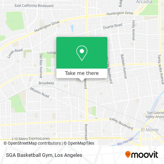 Mapa de SGA Basketball Gym