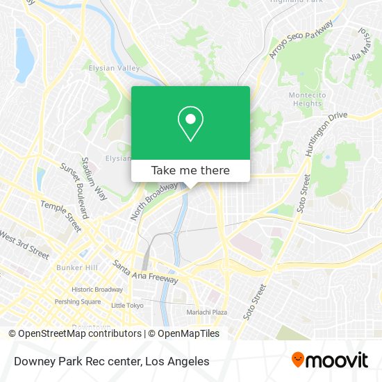 Downey Park Rec center map
