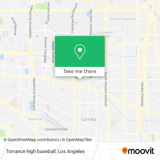 Torrance high baseball map