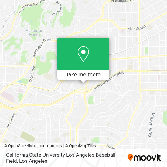 Mapa de California State University Los Angeles Baseball Field