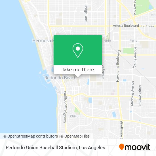 Mapa de Redondo Union Baseball Stadium