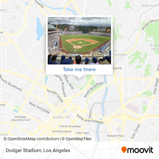Mapa de Dodger Stadium