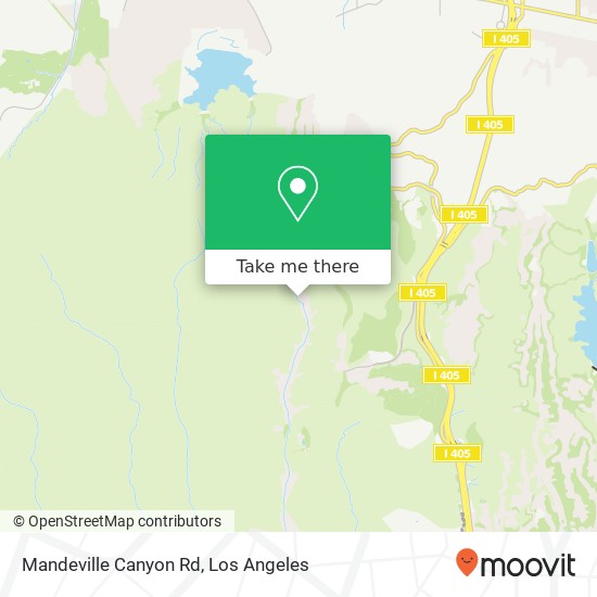 Mandeville Canyon Rd map