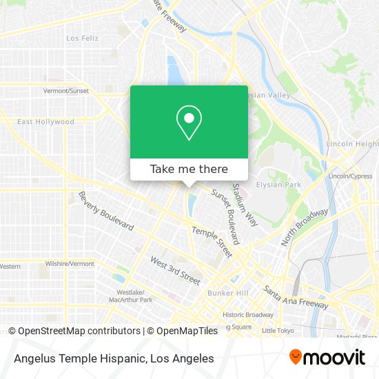 Mapa de Angelus Temple Hispanic