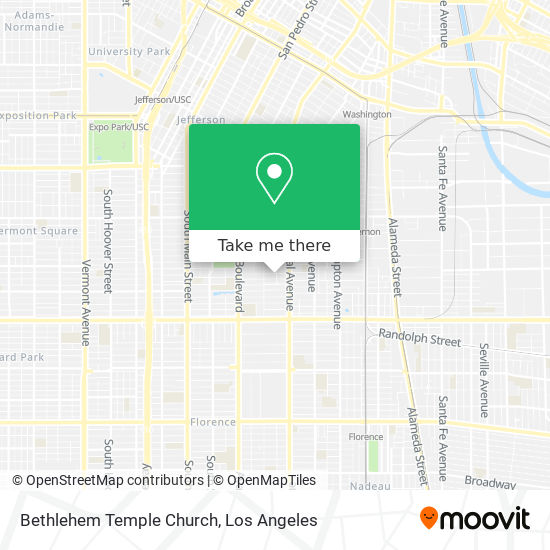 Mapa de Bethlehem Temple Church