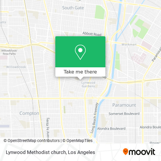 Lynwood Methodist church map