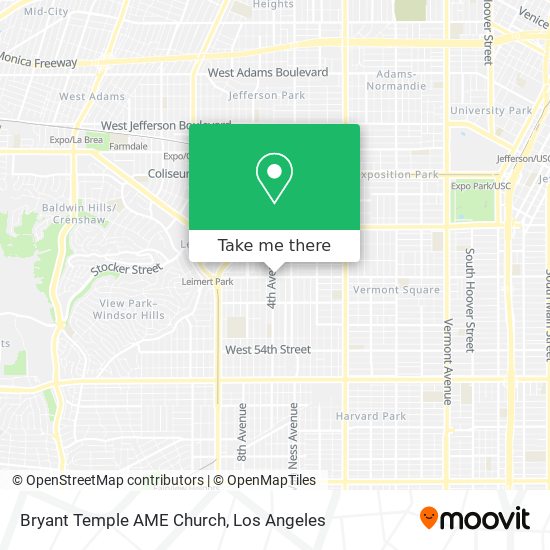 Bryant Temple AME Church map