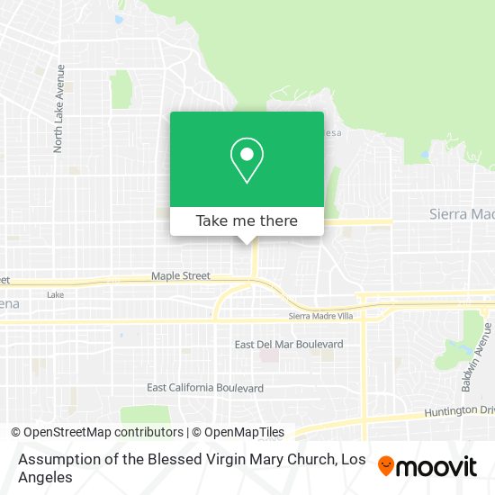 Assumption of the Blessed Virgin Mary Church map