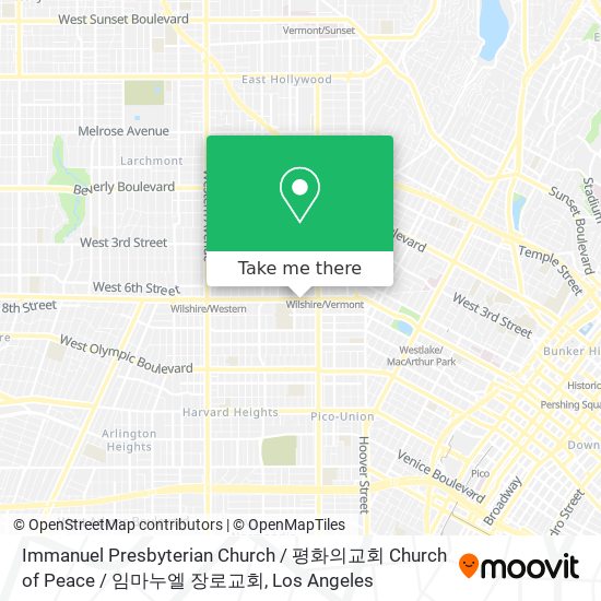 Immanuel Presbyterian Church / 평화의교회 Church of Peace / 임마누엘 장로교회 map