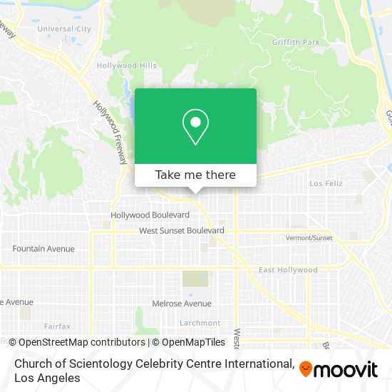 Church of Scientology Celebrity Centre International map