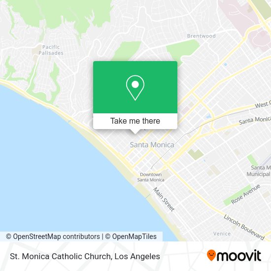 St. Monica Catholic Church map