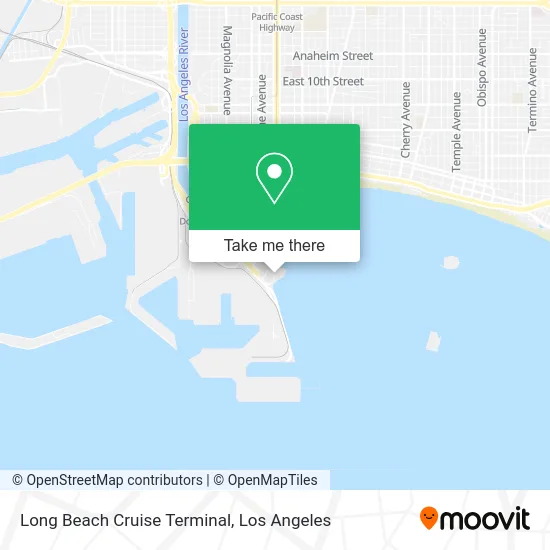 Mapa de Long Beach Cruise Terminal