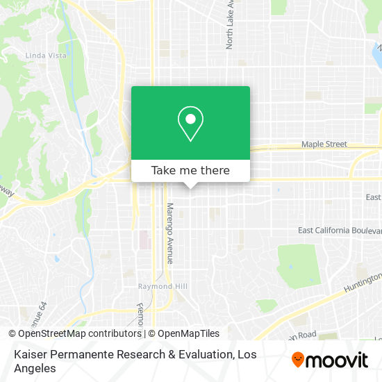 Kaiser Permanente Research & Evaluation map