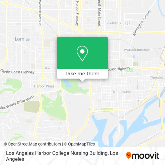 Los Angeles Harbor College Nursing Building map