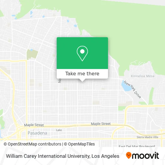 William Carey Campus Map How To Get To William Carey International University In Pasadena By Bus,  Light Rail Or Subway?