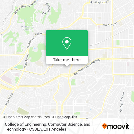 Mapa de College of Engineering, Computer Science, and Technology - CSULA