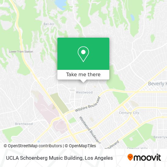 Mapa de UCLA Schoenberg Music Building