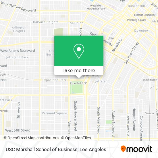 Mapa de USC Marshall School of Business