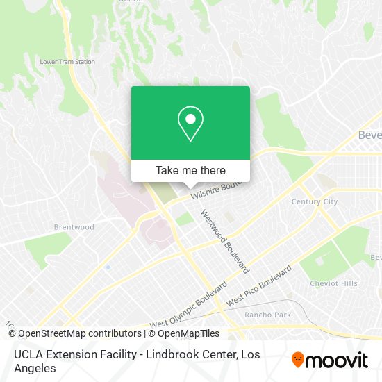 UCLA Extension Facility - Lindbrook Center map