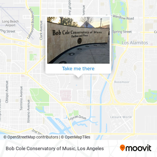 Bob Cole Conservatory of Music map