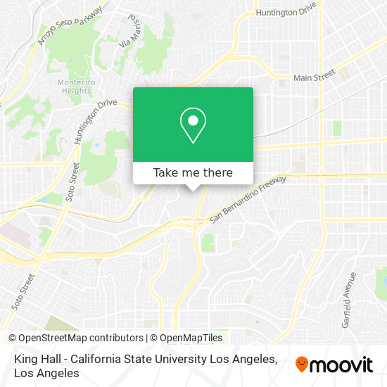King Hall - California State University Los Angeles map