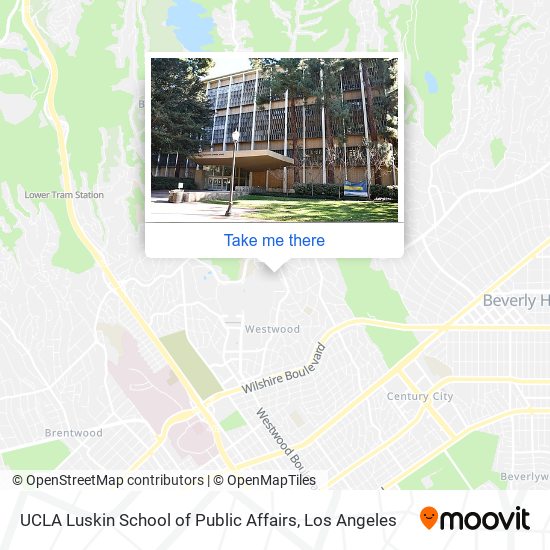 Mapa de UCLA Luskin School of Public Affairs
