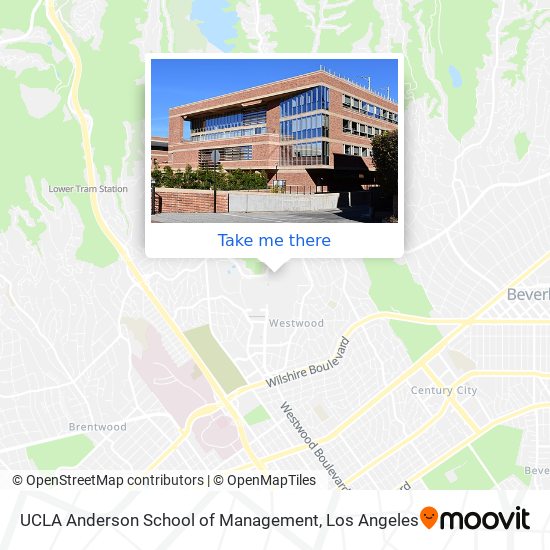 Mapa de UCLA Anderson School of Management