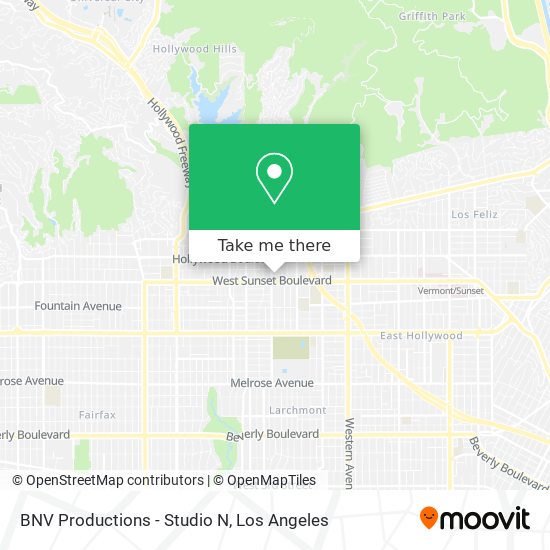 BNV Productions - Studio N map