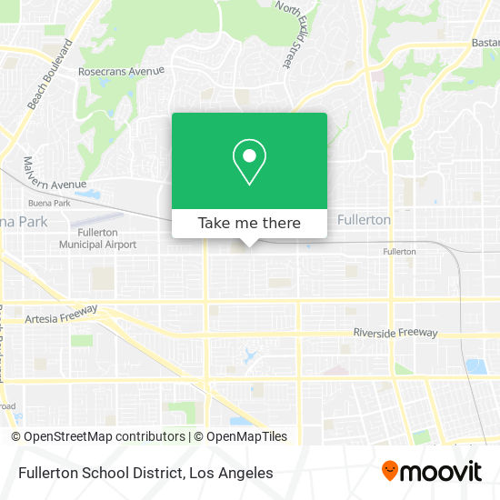 Mapa de Fullerton School District