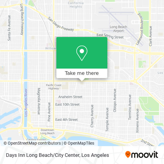 Days Inn Long Beach / City Center map