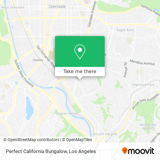 Perfect California Bungalow map