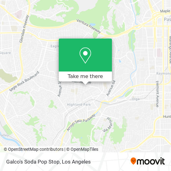 Galco's Soda Pop Stop map