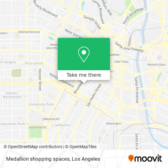 Medallion shopping spaces map