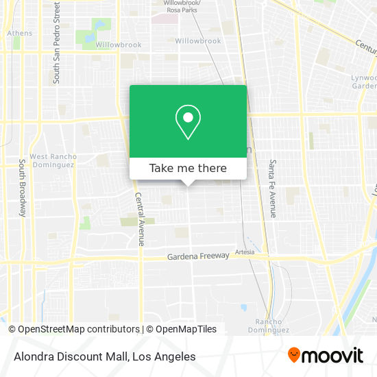 Alondra Discount Mall map