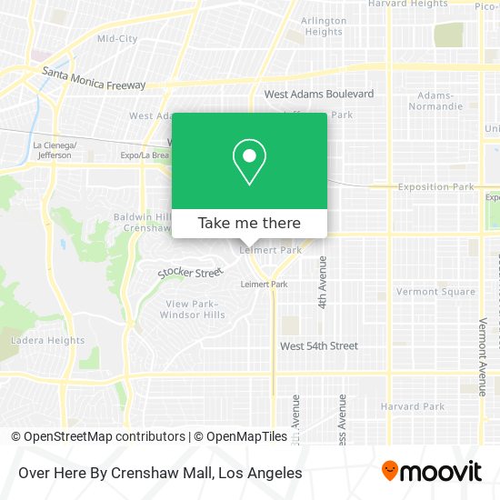 Over Here By Crenshaw Mall map