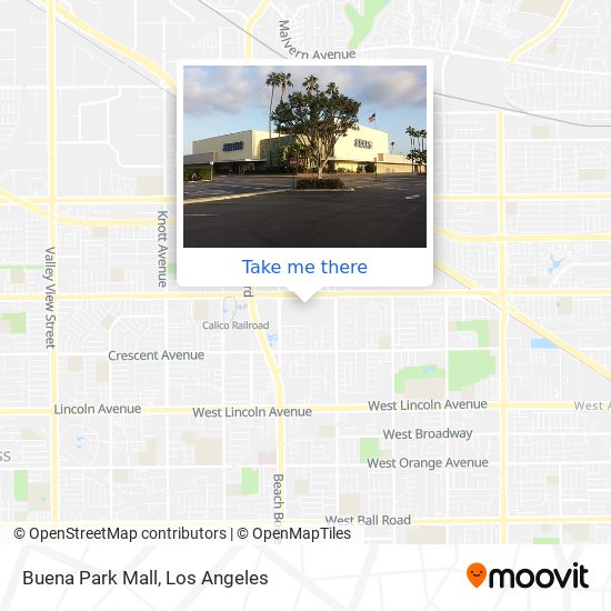 Buena Park Mall map