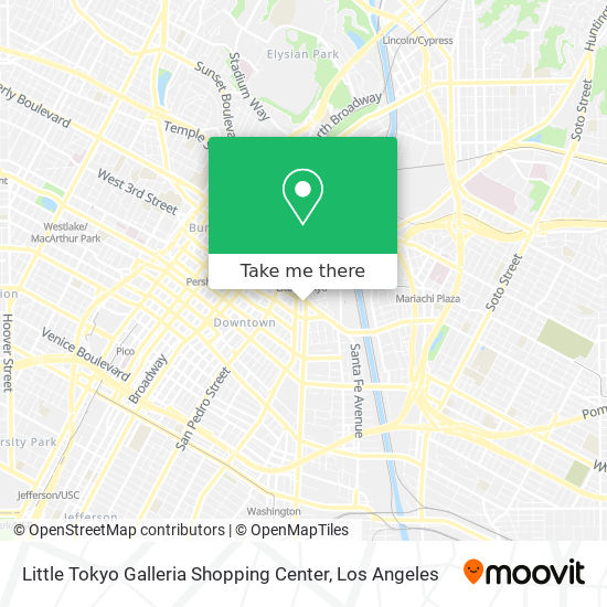 Little Tokyo Galleria Shopping Center map