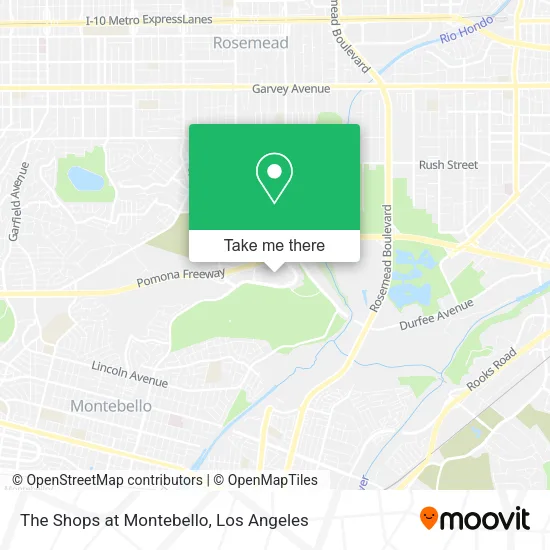 The Shops at Montebello map