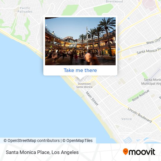 Santa Monica Place map