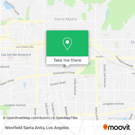 Westfield Santa Anita map