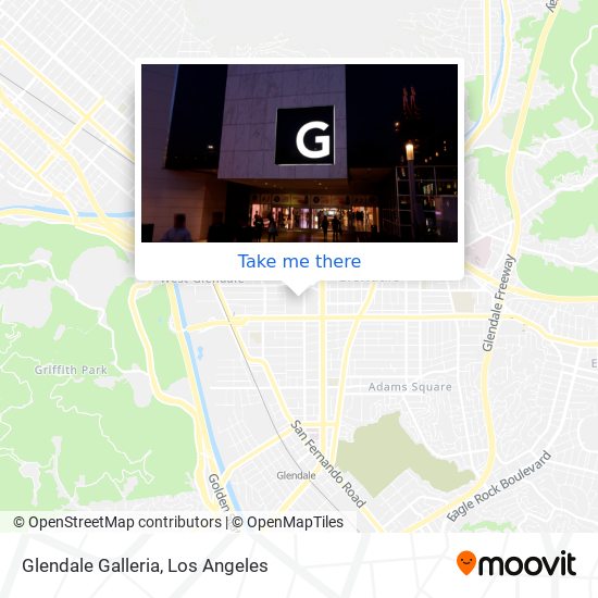 Glendale Galleria map