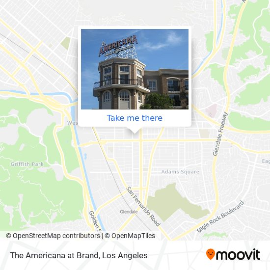 The Americana at Brand map