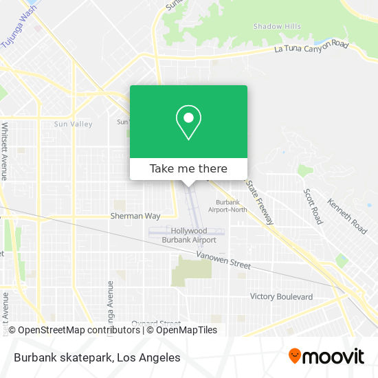 Burbank skatepark map